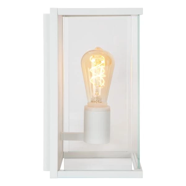 Lucide CLAIRE - Wandlamp Binnen/Buiten - 1xE27 - IP54 - Wit - detail 2